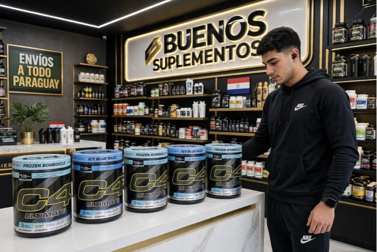 Envase de C4 Ultimate de Cellucor, pre-entreno de alta potencia