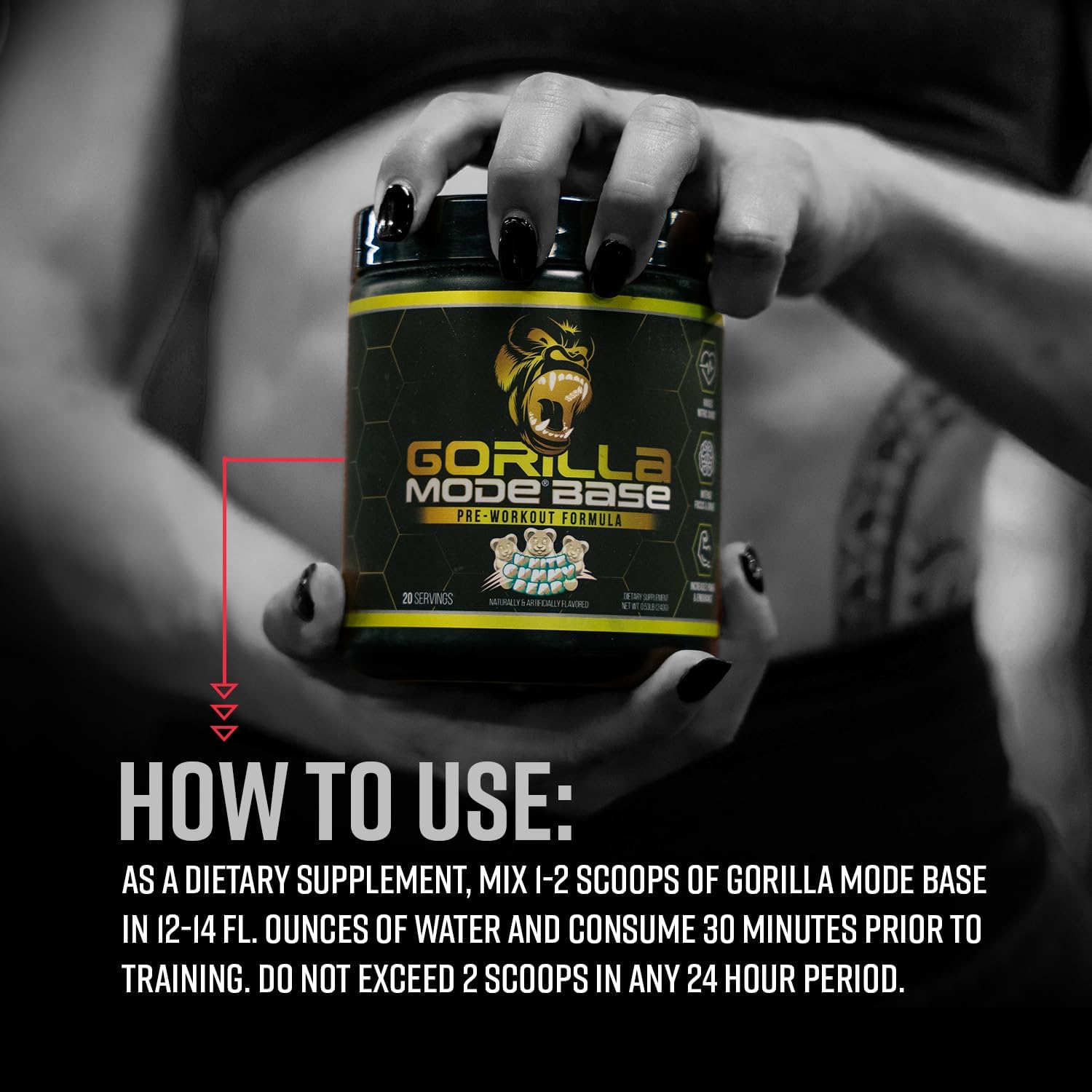 Gorilla Mode Base cómo tomar — instrucciones de uso