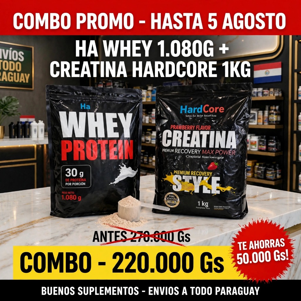 HA Whey 1.080g + Creatina HardCore 1kg